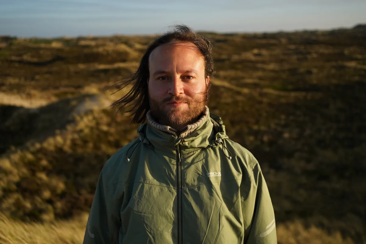 Nils Caspar in the dunes